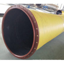 flexible large diameter flanged steel wire drainage hose
